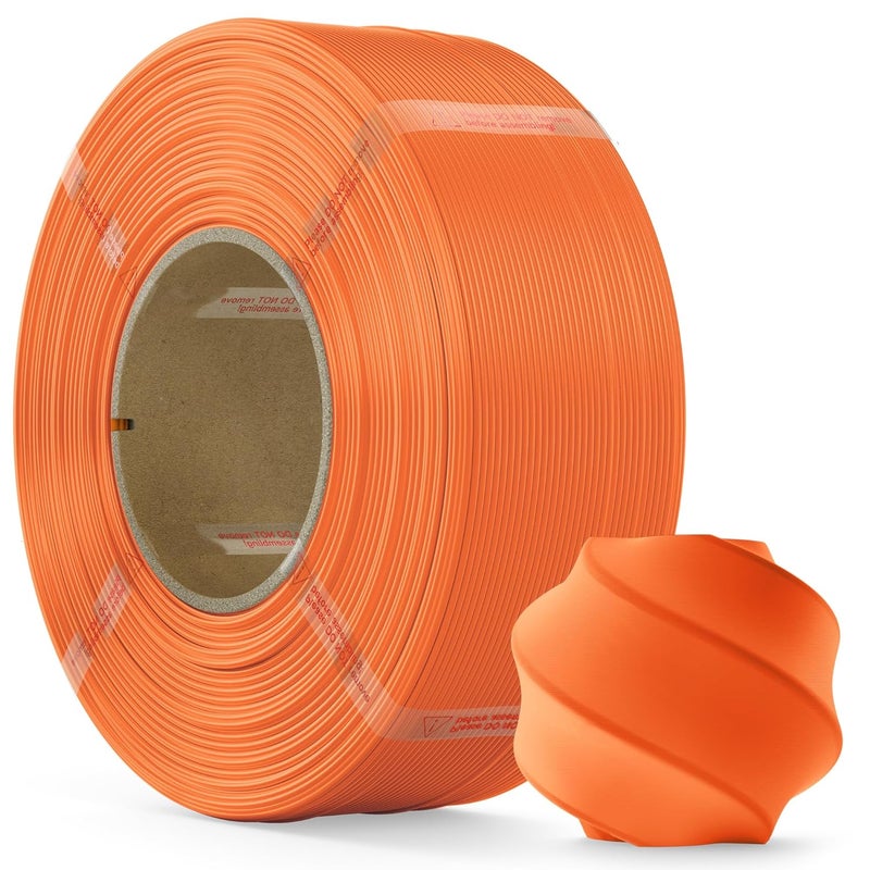 MarsWork PLA Filament 1.75mm PLA 3D Printer Filament(Refill),1kg Refill for Reusable Spools(2.2lbs),Premium Quality 3D Printing Filament for Bambu lab 3D Printers,Orange - Image 1